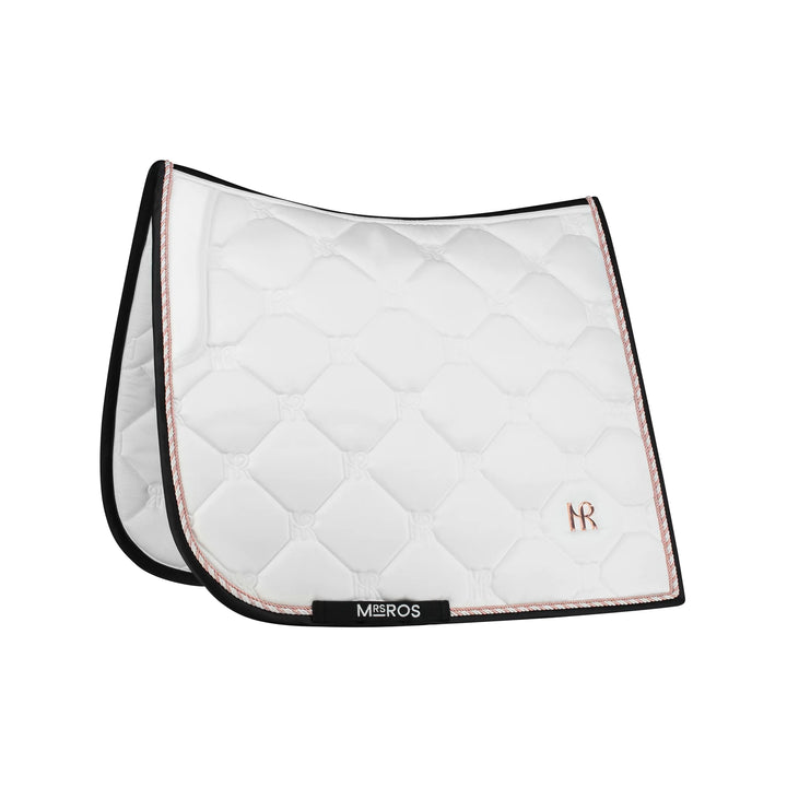 Charmer Dressage Saddle Pad - White Rose