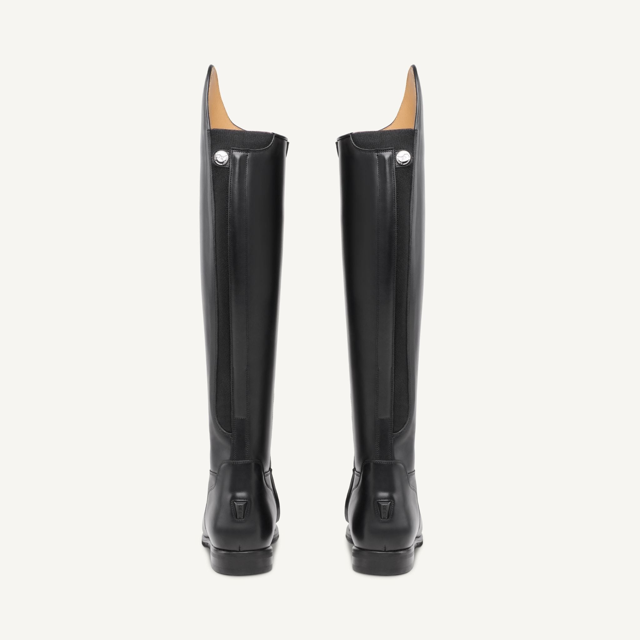 Back view of Celeris Olivia ready-to-wear black dressage tall riding boot