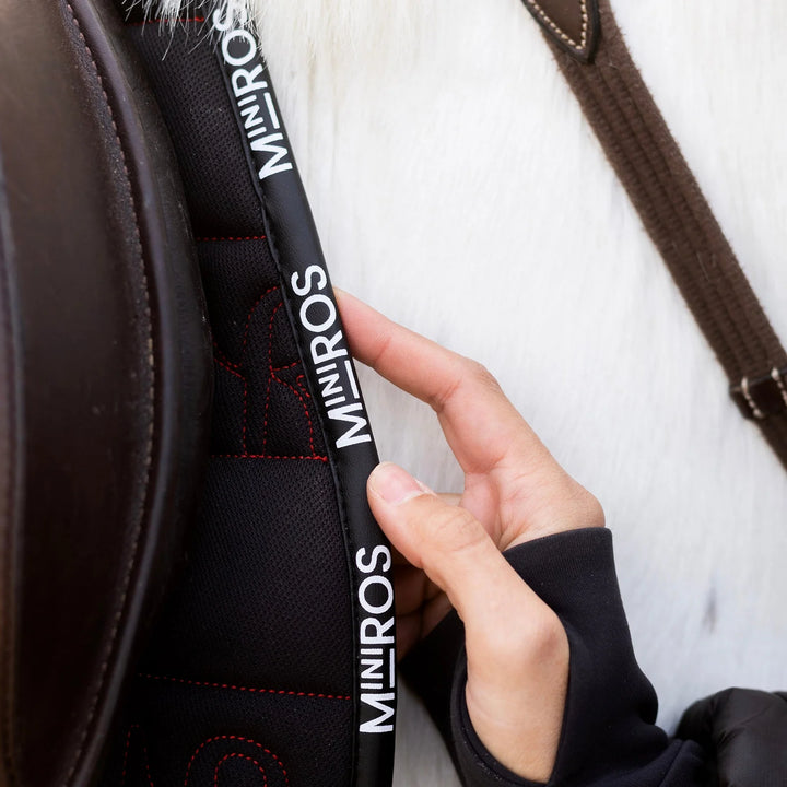 Iconic Dressage Saddle Pad - Black/Red