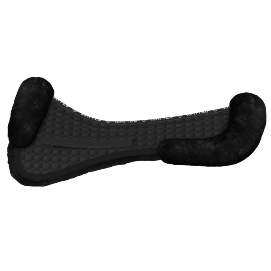 Mattes Dressage Half Pad | Spine-Free | Front & Back Trim | Black